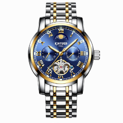 

KINYUED JYD-J028 Wrist Watch Automatic Mechanical Brand Male Wrist luminous Wrist High-grade Stainless Steel Water Proof Automatic