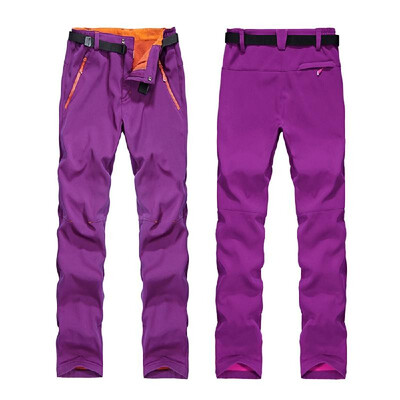

Womens Winter Warm Fleece Pants Outdoor Windproof Waterproof Snow Pants Trousers Skiing Fishing Camping Hiking Mountain Climbing