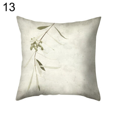 

Retro Flower Plant Throw Pillow Protector Case Cushion Cover Bedding Articles