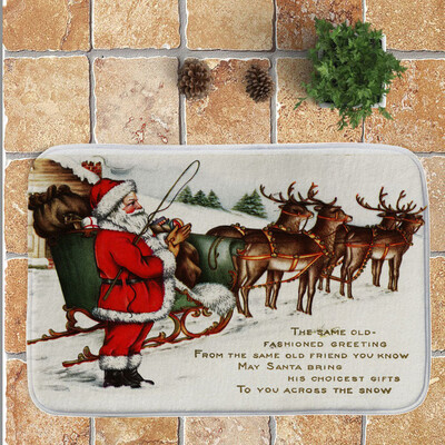 

〖Follure〗Merry Christmas Welcome Doormats Indoor Home Carpets Decor 40x60CM