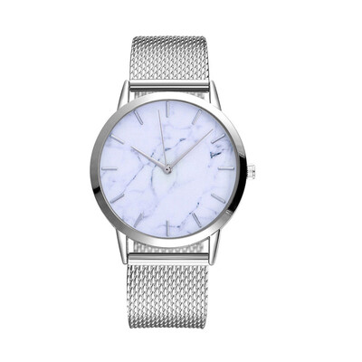 

RM Women Silica Gel Mesh Belt Casual Watch Geneva Simple Mesh Belt Watch