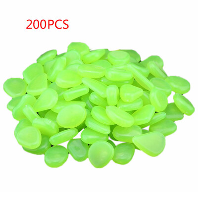 

Toponeto 200 Glow in Dark Pebbles Stone Home Garden Walkway Aquarium Fish Tank Valentine