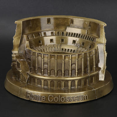 

Greensen Vintage Roman Colosseum Model Miniature Roman Colosseum Arts Craft Office Home Desktop Decor