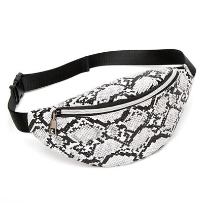 

Snake Print Women Shoulder Waist Fanny Belt Packs PU Leather Chest Bags