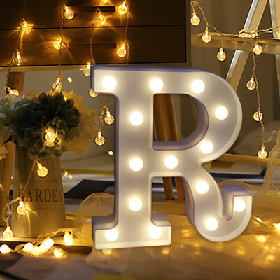 

Siaonvr Remote control Alphabet Letter Lights LED Light Up White Plastic Letters Stand E
