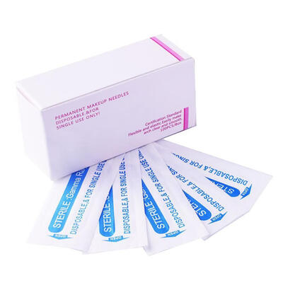 

100pcs Disposable Sterilized Professional Metal Eyebrow Tattoo Needles