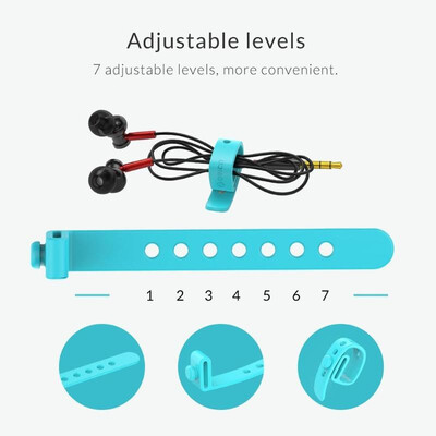 

ORICO SG-RH5 5pcs Silicone Tape Data Cable Earphones Storage Line Strap Bar
