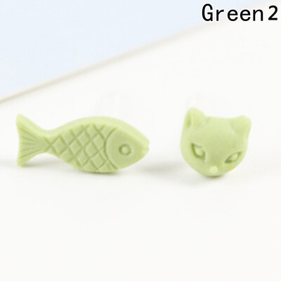 

Cute Mini Cat Fish Bone Stud Earrings for Women Brincosstainless Steel Earings Fashion Jewelry Joyas