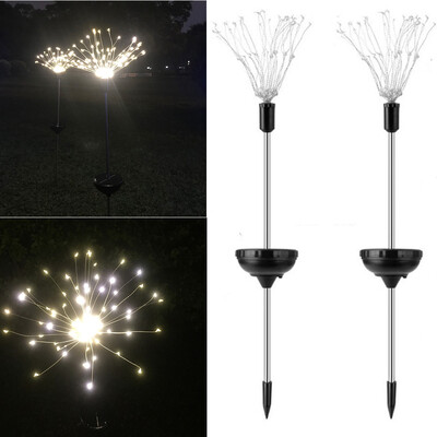 

Gobestart 90LED Solar power garden light Christmas Lights Outdoor fireworks LED Lawn Lamp