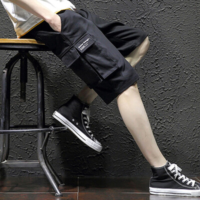 

Gobestart Mens Pocket New Style Cotton Multi-Pocket Overalls Shorts Fashion Pant