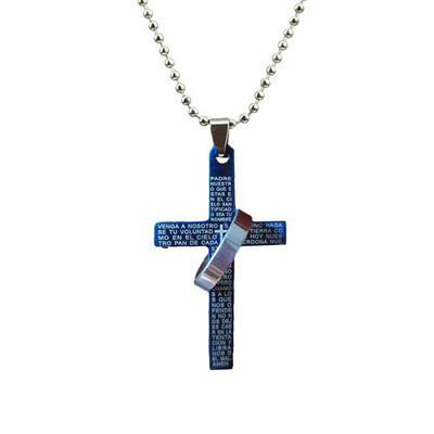 

New Alloy Jesus Cross Chain Unisex Necklace Cross Pendant Jewelry Men Women Necklace Gift