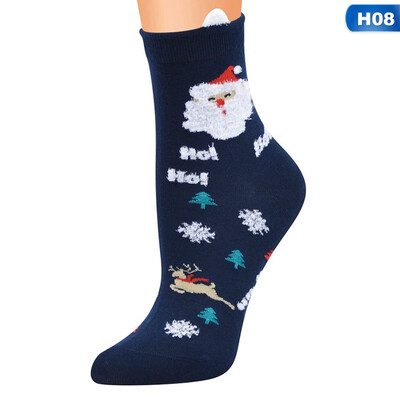 

Lovely Christmas Socks Women Gift Santa Claus Deer Warm Winter Funny Socks