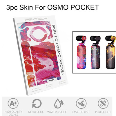 

Tailored PGYTECH 3PC Cool Waterproof PVC Stickers Body Decals For DJI OSMO POCKET