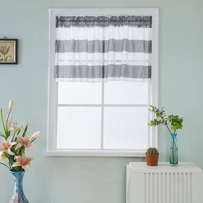 

Toponeto Valance Curtains Extra Wide&Short Window Treatment Kitchen Living Bathroom
