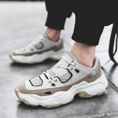 

Coconut 800 trend mens shoes students thick-soled sports shoes increased couple mesh breathable ins old shoes