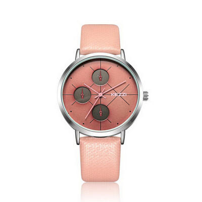 

KEZZI Fashionable Simple Men Quartz Watch With Three Circles And Six Pins