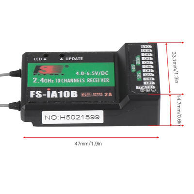 

Greensen Flysky FS-IA10B 24G 10 Channel Receiver PPM Output With iBus Port for RC Helicopter 24GHz Receiver 10CH Receiver