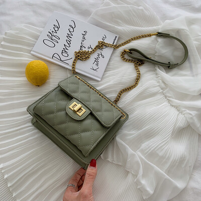 

Summer new Xiaoxiang wind texture chain Baolingge single shoulder slanting temperament Korean version bag female 2019 tide