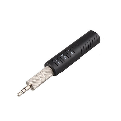 

35mm Wireless BT Receiver Stereo Audio Music Adapter for Car Speaker Black