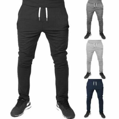 

Men Casual Long Sport Pants Gym Slim Fit Trousers Running Joggers Gym Sweatpants