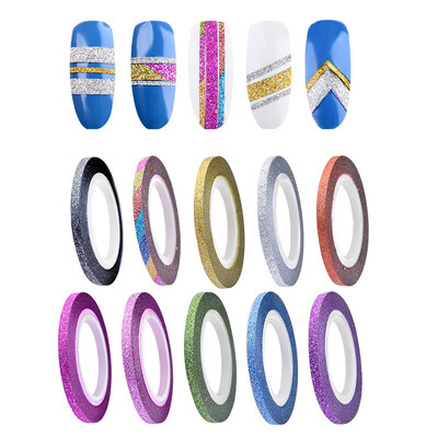 

〖Follure〗10 Colors Rolls 3mm Striping Tape Line Rough Styles Nail Art Tips Decals