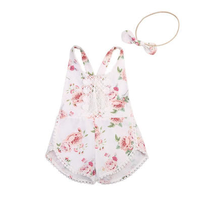 

Newborn Kid Baby Girl Floral Clothes Jumpsuit Romper Bodysuit Sunsuit Outfit Set