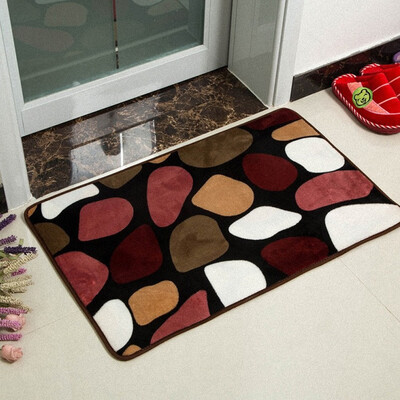 

〖Follure〗50 cm x 80 cm Coral Velvet Pattern Bathroom Bathroom Rug Mat