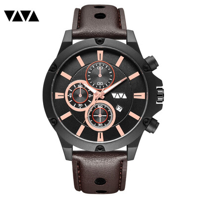 

Watches Men Fashion Brand Luxury Mens Quartz Sports Military Wristwatch Leather Casual Waterproof Clock Male Relogio Masculino
