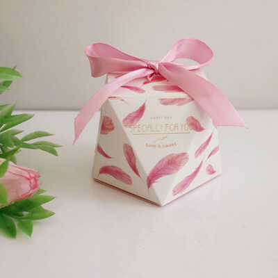

FUNNYBUNNY Wedding Party Favor Boxes Flamingo Multidimensional Candy Gift Boxes Bonbonniere with Ribbon for Party Decorations
