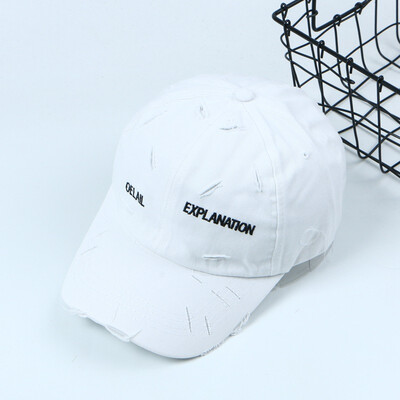 

Hat female Korean version of the summer hundred casual students break holes baseball cap mens spring&autumn sun hat duck cap