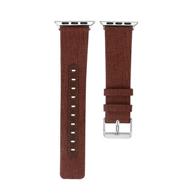 

Canvas Leather Adjustable Watch Band Wrist Strap for iWatch Series 1 2 3
