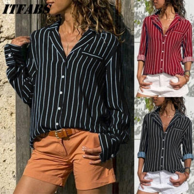 

Fashion Women´s Long Sleeve Loose Blouse Casual Shirt Tops T-Shirt