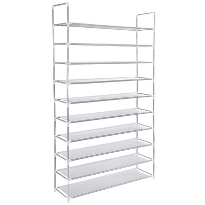 

50 Pair 10 Tiers Shoe Rack Shelf Storage Organizer
