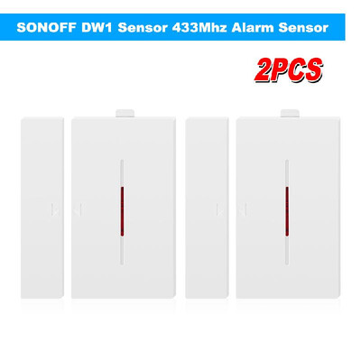 

4PCS SONOFF DW1 Sensor 433Mhz Door Window Alarm Sensor Wireless Automation Anti-Theft Alarm Compatible With RF Bridge For Smart Ho