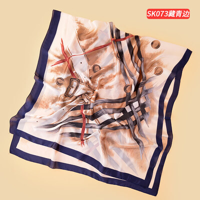 

2018 spring&summer new silk scarf ladies wild silk satin long towel sunscreen beach towel Variety air conditioning shawl SK073