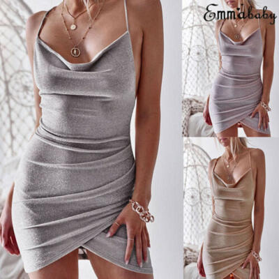 

Sexy Women Bodycon Bandage Slim Sleeveless Backless Cocktail Club Mini Dress