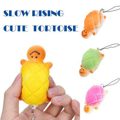 

Siaonvr 2PC Random Tortoise Slow Rising Collection Squeeze Stress Reliever Toy
