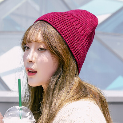 

Hat lady autumn&winter new wool hat Korean version of the tide net red pointed-tip hat couple hundred swarm ear cold hat man