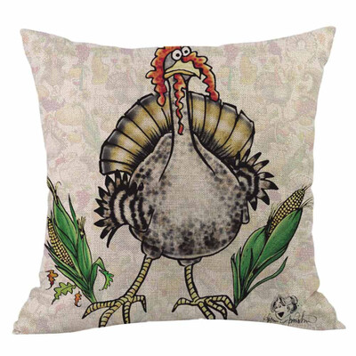 

Tailored Happy Thanksgiving Day Throw Pillow Cases Cafe Sofa Cushion Cover Home Decor