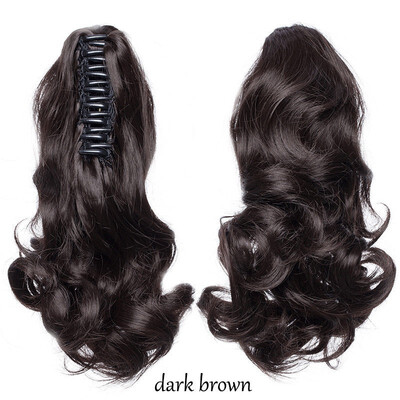 

11-12 Inch Adjustable Messy Style Ponytail Hair Extension with Jaw Claw Synthetic Hair-Piece