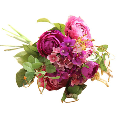 

Gobestart Artificial Fake Flowers Land Lotus Floral Wedding Bouquet Party Home Decor