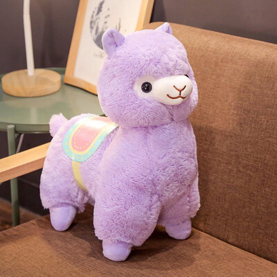 

2019 New Fashion Large Size 35Cm Rainbow Alpaca Stuffed Plush Toy Cute Alpaca Doll Pillow For Children Gifts