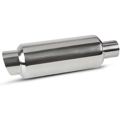 

25" Inlet 35in Outlet High Flow Sport Racing Muffler Exhaust Tip 17" Length