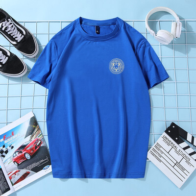 

KSENV round neck short sleeve mens short sleeves trend ice silk 2019 new slim breathable 11196
