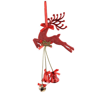 

Tailored Christmas Bell Hanging Ornaments Wooden Santa Claus Xmas Tree Pendant Decor