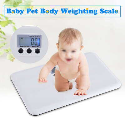 

LCD Digital Electronic OnTare Function Low BatteryLock Alarm Baby Pet Body Weighting Scale Electronic Scales Weight Scale