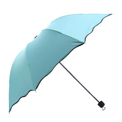 

Folding Umbrella Magical Bloom Flower in Rain Water Windproof Sunshade