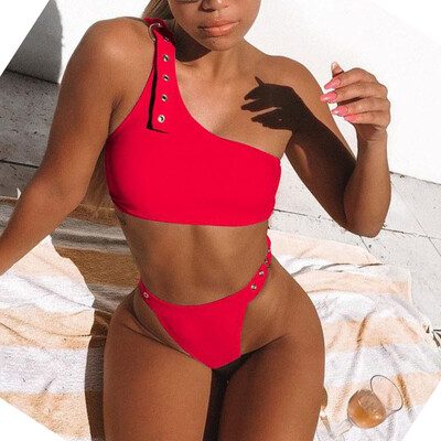 

Saidsome Women Sexy Solid keyhole Bikini Push-Up Pad Swimwear Swimsuit Beachwear Set