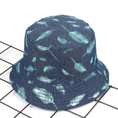 

Tailored Unisex Adult Double Sided Wear Feather Fisherman Hat Sunscreen Outdoors Cap
