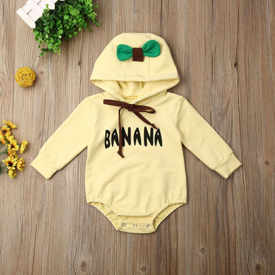 

Newborn Kids Boy Girl Hoodie Romper Jumpsuit Sweatshirt Autumn Bodysuit